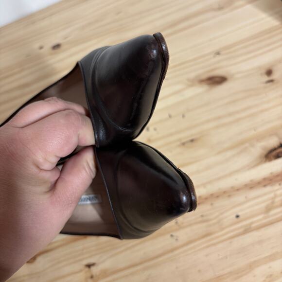 Manolo Blahnik Womens Size 39/9 US Heeled Shoes Black Stiletto Pointed Toe - Picture 5 of 9